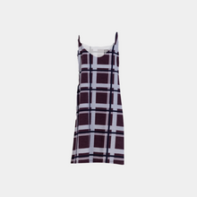 Load image into Gallery viewer, SLIP DRESS Burgundy plaids