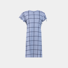 Load image into Gallery viewer, SS FRILL DRESS Grey squares