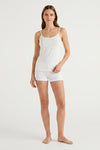 Women's Camisole Top White Cap Grey