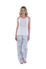 Load image into Gallery viewer, Women Tank Top Pajama - Bright White