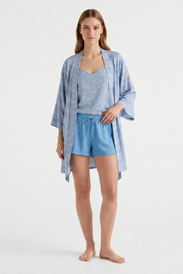 Women V-Neck Cotton Pajama Set – Flint
