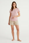 Women Short Sleeve Rib Undershirt – Ballerina