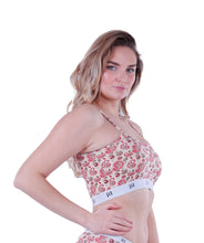 Load image into Gallery viewer, Women Sports Bra, Red paisely