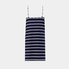 Load image into Gallery viewer, SLIP DRESS Navy blue stripe