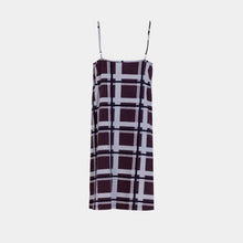 Load image into Gallery viewer, SLIP DRESS Burgundy plaids