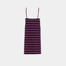 Load image into Gallery viewer, SLIP DRESS Burgundy stripes
