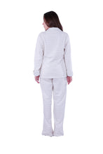 Load image into Gallery viewer, LS PAJAMAS WITH BUTTONS Oatmeal Argyle