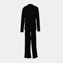 Load image into Gallery viewer, LS PAJAMA WITH PANTS Black