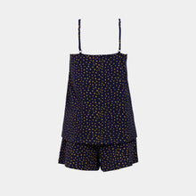 تحميل الصورة إلى عارض المعرض، بيجامة حمالة شورت مع زهور صفراء