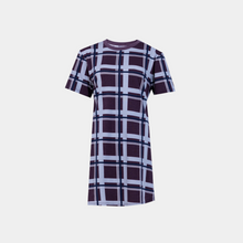Load image into Gallery viewer, Short sleeve dress Burgundy plaids