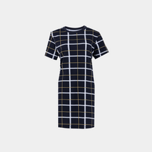 Load image into Gallery viewer, Short sleeve dress Navy plaids