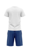 Boys SS Round Neck T-Shirt with Short Pajama Set – Bright White