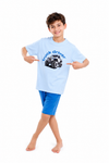 Boys Short Sleeve Pajama with Shorts and Pants -Nantucket Breeze