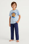 Boys SS Round Neck T-Shirt with Pants Pajama Set – Skyride