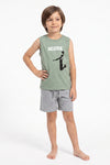 Boys Sleeveless Top With Short Pajama Set – Dewkist