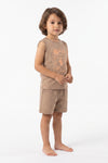 Boys Sleeveless Top With Short Pajama Set – Brush