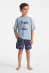 Boys SS Oversize T-Shirt With Short Pajama Set – Skyride
