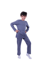 Load image into Gallery viewer, Boy LOUNGE PANTS AOP/Black argyle