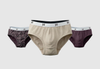 BOY Brief Pack of 3 ,Black Argyle , Moonless night , Bright White
