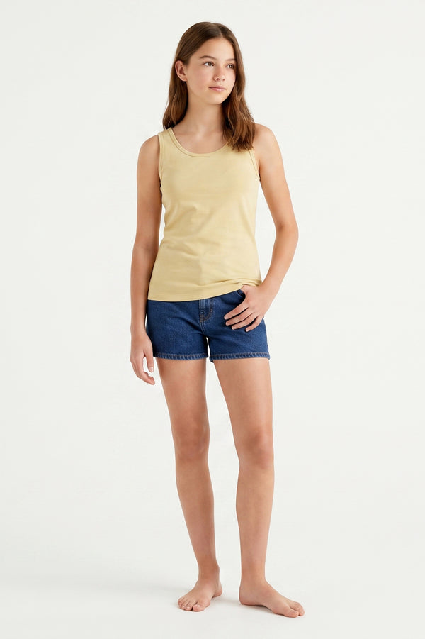 Girls Tank Top – Mellow Yellow