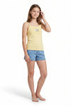 Girls Slip Top – Mellow Yellow