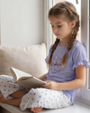 Girls SS T-Shirt With Ruffles & Bermuda Pants Pajama Set – Baby Lavender
