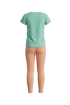 Girls SS T-Shirt With Rib Legging Pajama Set – Cabbage