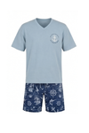 Men V-Neck Cotton Pajama Set – Skyride