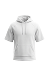 Men Short Sleeve Hoodie – Bright White