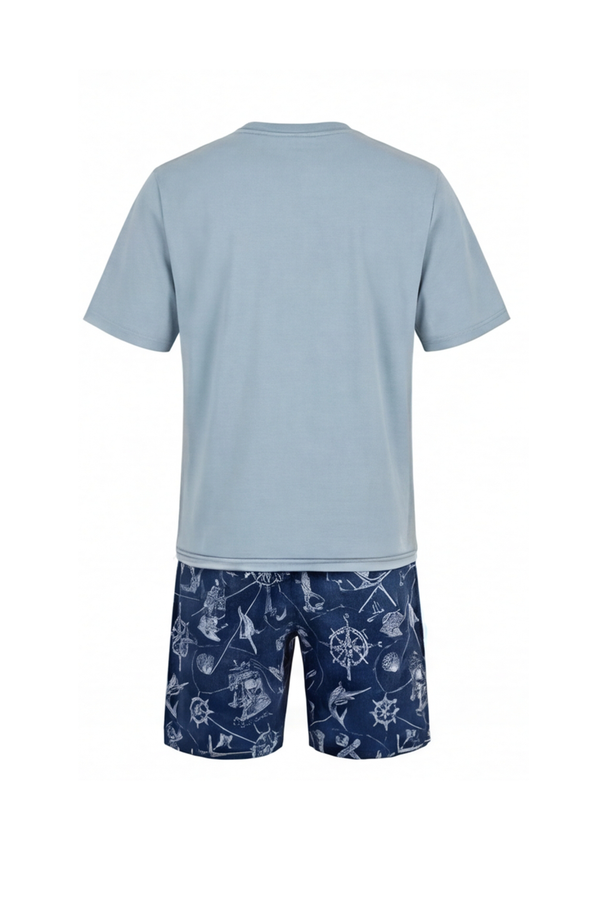 Men V-Neck Cotton Pajama Set – Skyride
