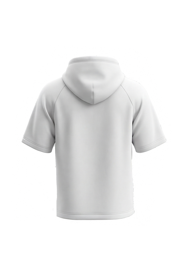 Men Short Sleeve Hoodie – Bright White