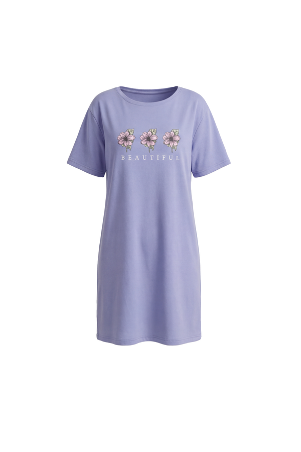 Women SS Nightgown – Baby Lavender