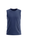 Boys Sleeveless Cotton Top – Maritime Blue