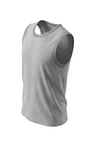 Boys Sleeveless Cotton Top – Cool Gray 4C Melange