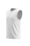 Boys Sleeveless Cotton Top – Bright White