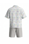 Men Oversized Waffle Pajama Set – Lavender Tree