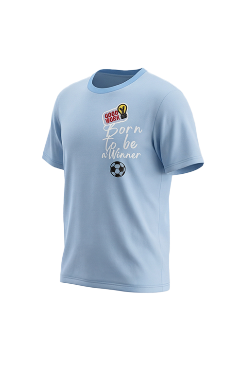 Boys SS Round Neck Cotton T-Shirt – Maritime Blue