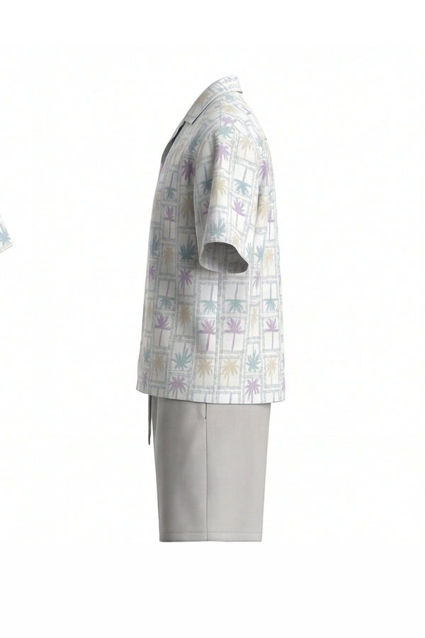 Men Oversized Waffle Pajama Set – Lavender Tree