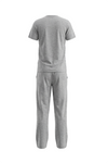 Boys SS Round Neck T-Shirt with Pants Pajama Set – Cool Gray 4C Melange