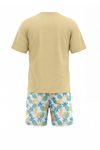 Men Round Neck Cotton Pajama Set – Mellow Yellow
