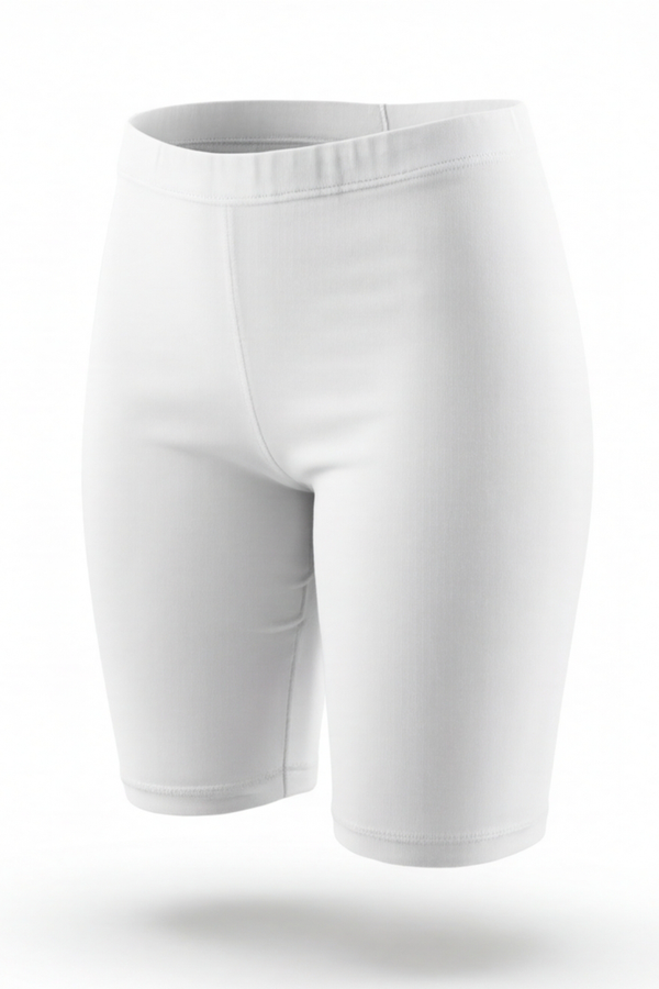 Women Cotton Shorts – Bright White