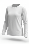 Women Long Sleeve Cotton Undershirt – Bright White