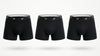 Men 5" Boxer Pack of 3 - BLACK