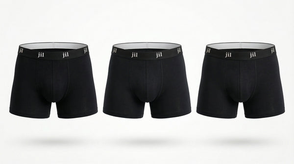 Men 5" Boxer Pack of 3 - BLACK