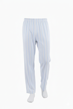 Load image into Gallery viewer, Men’s Lounge Pants AOP – Oatmeal Blue Stripe