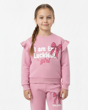 Load image into Gallery viewer, Girls LS PJ WITH PANT, Pink-a-boo