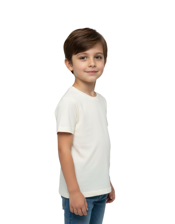 Disney Mickey Mouse Boys’ 100% Cotton Short Sleeve T-Shirt – Egret
