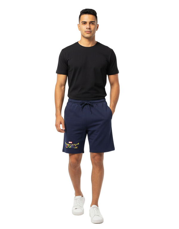 Men Marvel Rivals Cotton French Terry Shorts – Maritime Blue