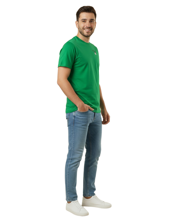 Disney Mickey Mouse Men’s 100% Cotton Oversize Short Sleeve T-Shirt – Bright Green