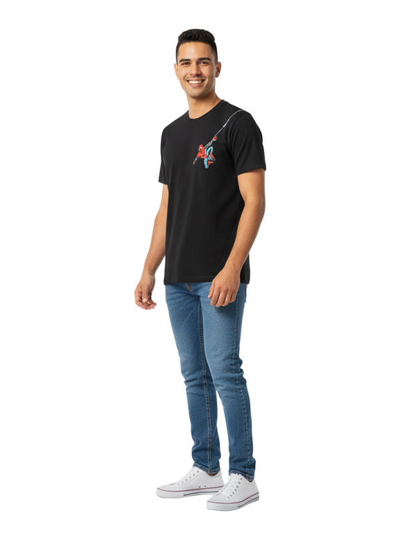 Men Spider-Man Oversize T-Shirt – Moonless Night